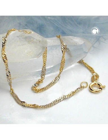 bracelet singapore 19cm chain 14k gold