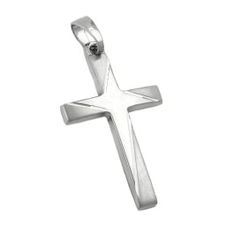 pendant crucifix 14k white gold