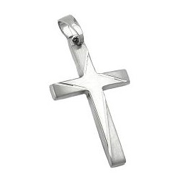 pendant crucifix 14k white gold