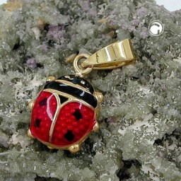 pendant ladybird 9k gold