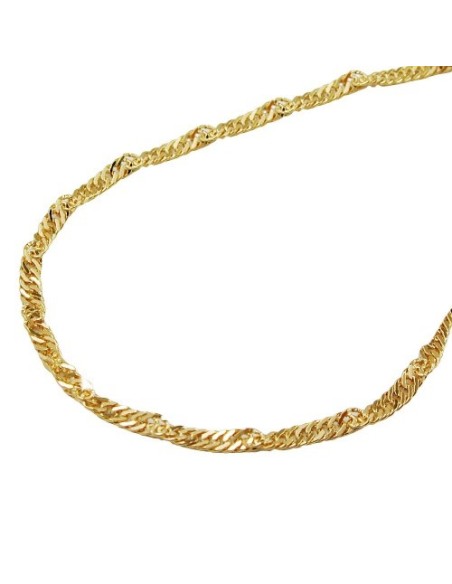 necklace 1.4mm singapore chain 9k gold 45cm