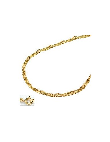 necklace 1.4mm singapore chain 9k gold 45cm