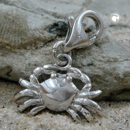 pendant shrimp rhodium plated 925