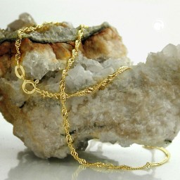 necklace 1.8mm singapore chain 9k gold 45cm