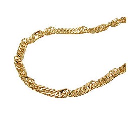 necklace 1.8mm singapore chain 9k gold 42cm