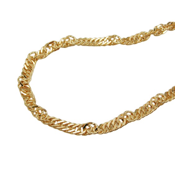 bracelet 1.8mm singapore chain 9k gold 19cm