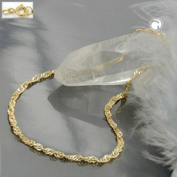 bracelet 1.8mm singapore chain 9k gold 19cm