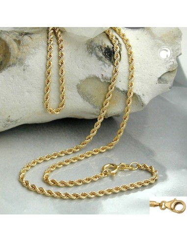 necklace 2mm french rope chain 9kt gold 45cm