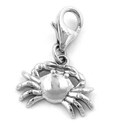 pendant shrimp rhodium plated 925