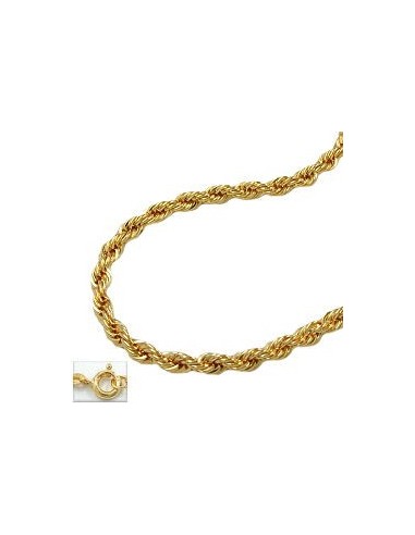 necklace 2mm french rope chain 9kt gold 45cm