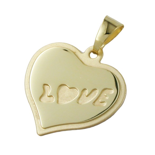 pendant 'love' 8k gold