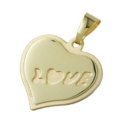 pendant 'love' 8k gold