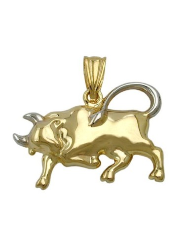pendant zodiac sign taurus 9k gold