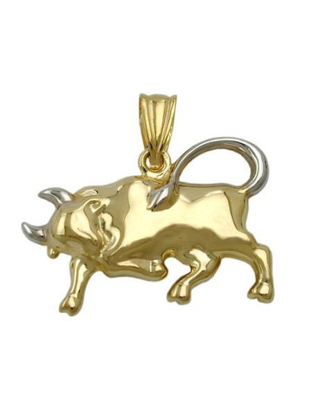 pendant zodiac sign taurus 9k gold