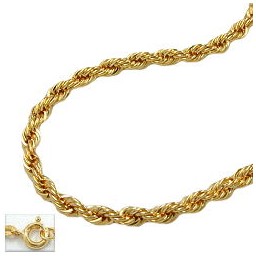 bracelet 2mm french rope chain 9k gold 19cm