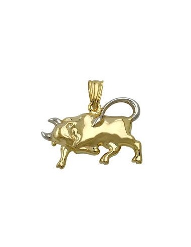 pendant zodiac sign taurus 9k gold