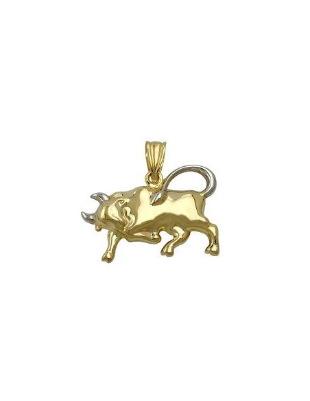 pendant zodiac sign taurus 9k gold