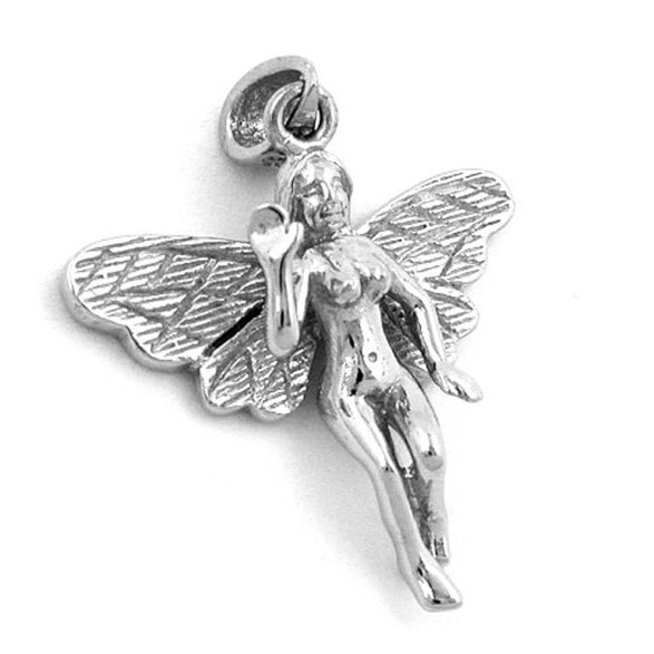 pendant elf rhodium plated 925