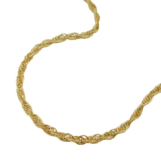 necklace twisted anchor chain 14k gold