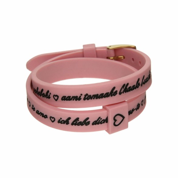 Damarmband il mezzometro I LOVE YOU GOLD - BRACCIALE IN SILICONE/SILICONE BRACELET