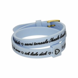 Damarmband il mezzometro I LOVE YOU GOLD - BRACCIALE IN SILICONE/SILICONE BRACELET