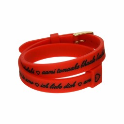 Damarmband il mezzometro I LOVE YOU GOLD - BRACCIALE IN SILICONE/SILICONE BRACELET