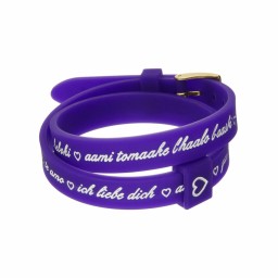 Damarmband il mezzometro I LOVE YOU GOLD - BRACCIALE IN SILICONE/SILICONE BRACELET