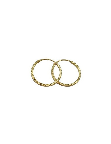 hoop earrings 15mm 9k gold