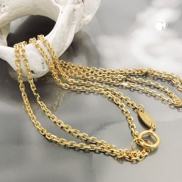 necklace anchor chain 45cm 9k gold