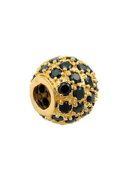 pendant ball with zirconia 3 micron gold-plated