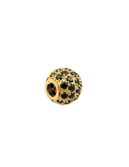 pendant ball with zirconia 3 micron gold-plated