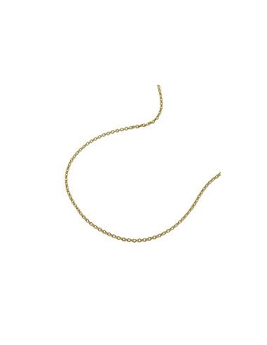 necklace 1.1mm round anchor chain 9k gold 45cm