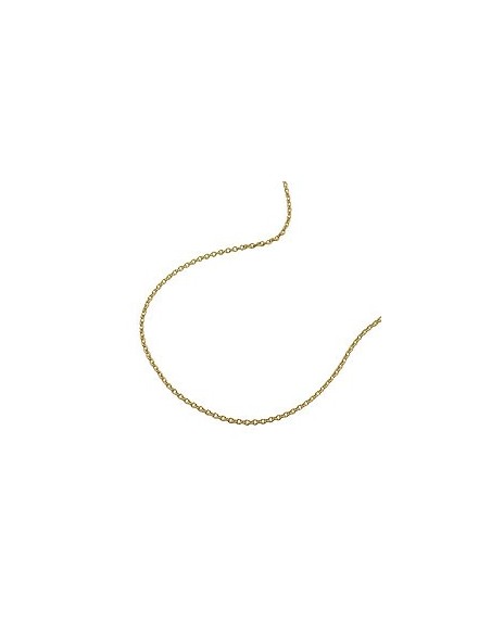 necklace 0.7mm thin anchor chain 9k gold 45cm
