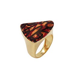 ring 23mm painted 18ct gold plated