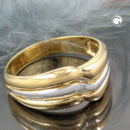 ring 8mm 18ct gold plated