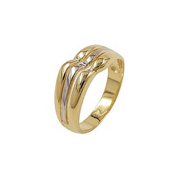ring 8mm 18ct gold plated