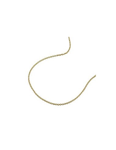 necklace 0.7mm thin anchor chain 9k gold 42cm