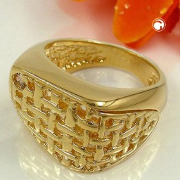ring 15mm 18k gold plating zirconia