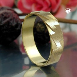 ring 5mm 18k gold plated