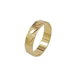 ring 5mm 18k gold plated