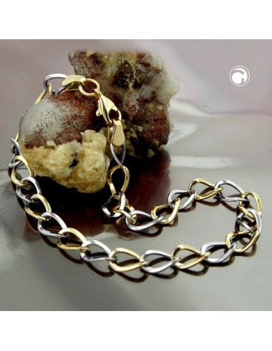 bracelet anchor chain oval 9k gold 19cm