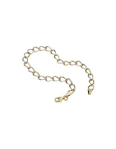 bracelet anchor chain oval 9k gold 19cm