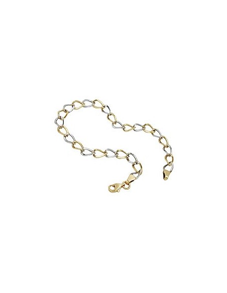 bracelet anchor chain oval 9k gold 19cm