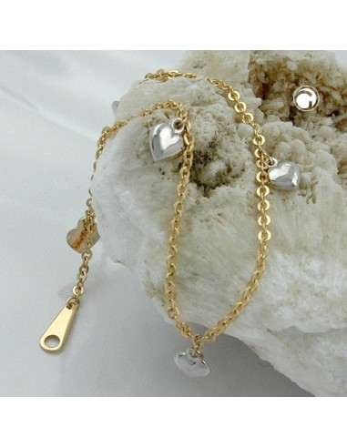 bracelet thin anchor chain 9k gold