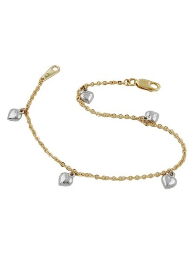 bracelet thin anchor chain 9k gold
