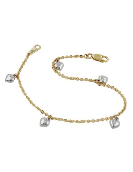 bracelet thin anchor chain 9k gold