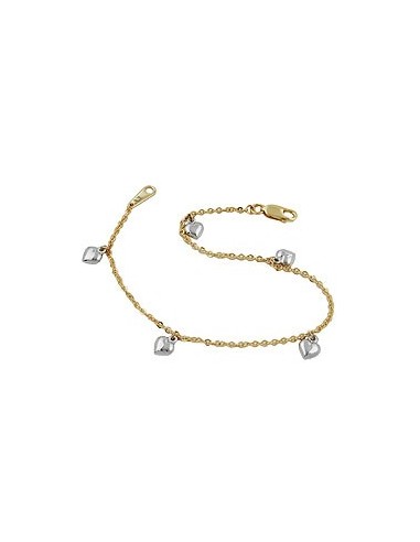 bracelet thin anchor chain 9k gold