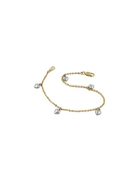 bracelet thin anchor chain 9k gold
