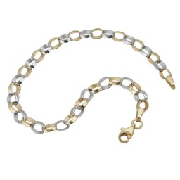 bracelet anchor chain oval 9k gold 19cm