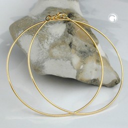 necklace 1.2mm round tonda chain gold-plated 42cm